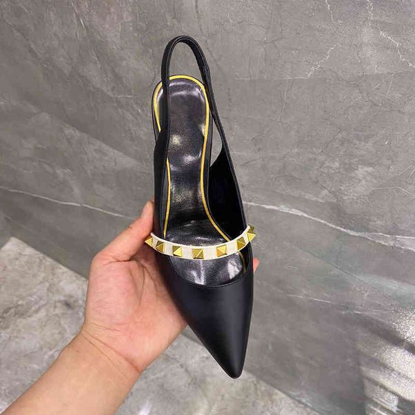 slippers women's shoes pumps genuine leather ladies sandals pointed toe shoes for summer rivet thin heels sandals size 34-41 75% off ou, Black
slippers women's shoes pumps genuine leather ladies sandals pointed toe shoes for summer rivet thin heels sandals size 34-41 75% off ou, Black
