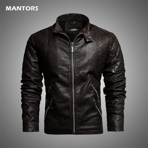 men's leather faux autumn winter mens jacket fleece stand collar pu male windproof motorcycle zipper s men coat clothes 220913, Black
men's leather faux autumn winter mens jacket fleece stand collar pu male windproof motorcycle zipper s men coat clothes 220913, Black