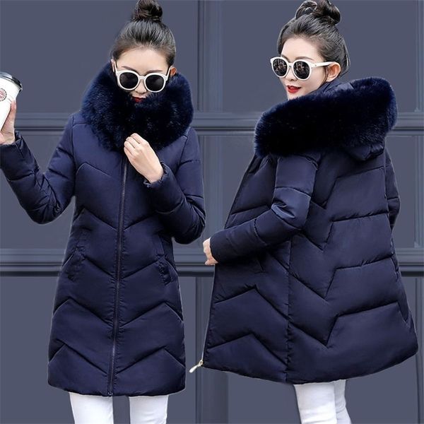 women's down parkas winter jacket warm female long artificial fur collar big size 7xl coat 220913, Black
women's down parkas winter jacket warm female long artificial fur collar big size 7xl coat 220913, Black