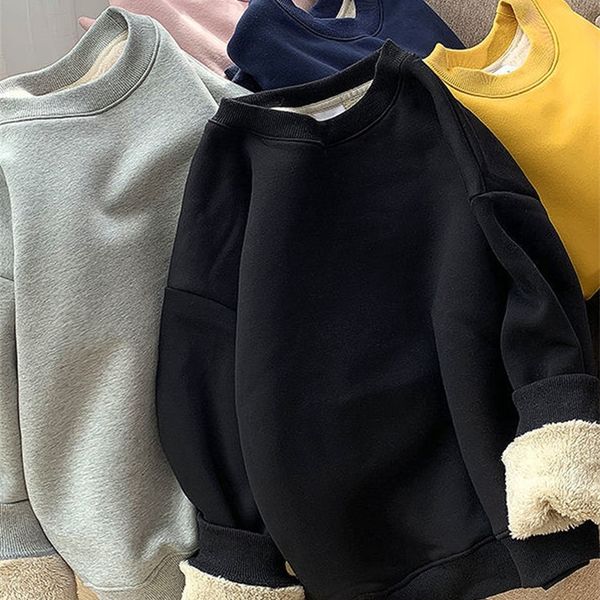 women s hoodies sweatshirts woherb lambswool candy color sweatshirt autumn winter women warm soft thick solid pullover casual o neck sudader, Black
women s hoodies sweatshirts woherb lambswool candy color sweatshirt autumn winter women warm soft thick solid pullover casual o neck sudader, Black