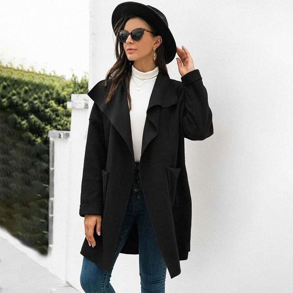 women's wool & blends women's wool & blends winter coat women jacket streetwear turn down collar elegant long female blend overcoa, Black
women's wool & blends women's wool & blends winter coat women jacket streetwear turn down collar elegant long female blend overcoa, Black