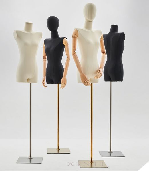 new styel dressmaking flat shoulder mannequin female model platform fabric for sale, Khaki
new styel dressmaking flat shoulder mannequin female model platform fabric for sale, Khaki