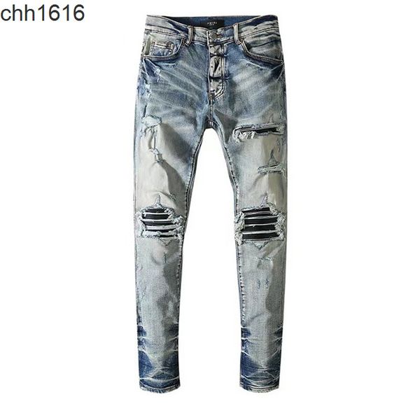 amirs new locomotive men jeans slim straight knee hole elastic men pants, Blue
amirs new locomotive men jeans slim straight knee hole elastic men pants, Blue
