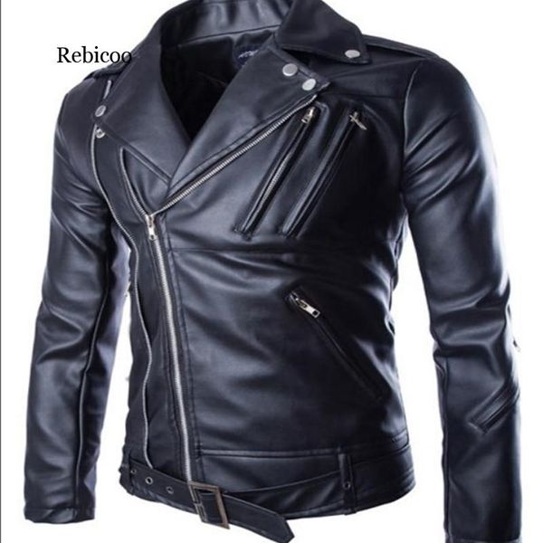 men's leather faux turn-lapel pu jacket coat outside spring and autumn street trendy personality simple punk fan 220913, Black
men's leather faux turn-lapel pu jacket coat outside spring and autumn street trendy personality simple punk fan 220913, Black