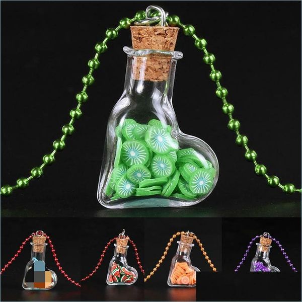 pendant necklaces pendant necklaces 5colors romantic kids girls heart - shaped mticolor beads glass fruit wishing bottle chain cute g dhhz3, Silver
pendant necklaces pendant necklaces 5colors romantic kids girls heart - shaped mticolor beads glass fruit wishing bottle chain cute g dhhz3, Silver