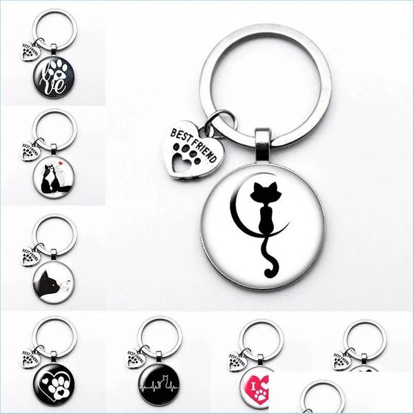 keychains love cat pet footprints dogs glass cabochon keychain bag car key chain ring holder charms keychains for men women vipjewel dhykl, Silver
keychains love cat pet footprints dogs glass cabochon keychain bag car key chain ring holder charms keychains for men women vipjewel dhykl, Silver