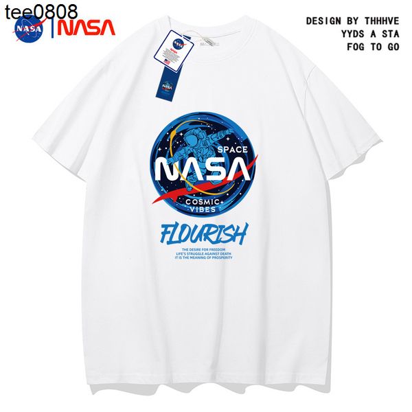 nasa joint t-shirt men's 2022 new short sleeve summer men's men's cotton couple white bottomed, White;black
nasa joint t-shirt men's 2022 new short sleeve summer men's men's cotton couple white bottomed, White;black