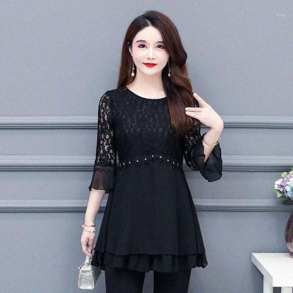 women's blouses & shirts women's blouses & shirts lace chiffon summer women half sleeve blouse fashion shirt solid color o-neck lo, White
women's blouses & shirts women's blouses & shirts lace chiffon summer women half sleeve blouse fashion shirt solid color o-neck lo, White
