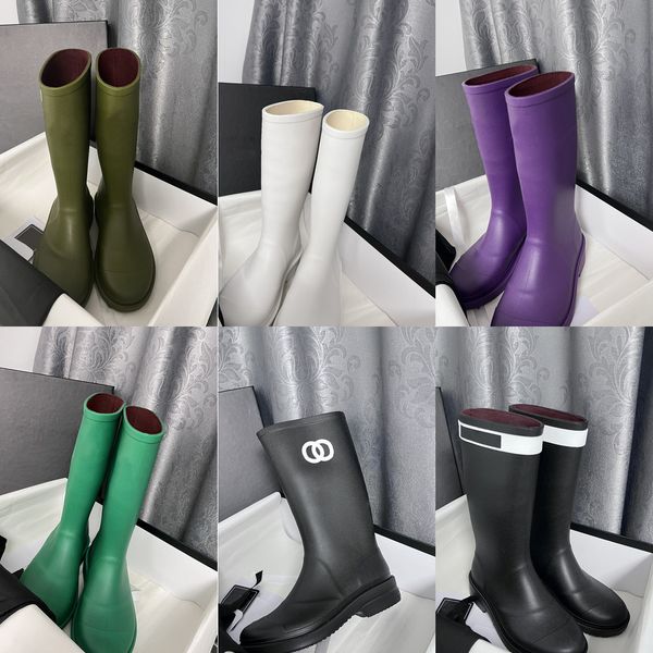 2022 new tall rain boot women ankle rainboots interlocking c letter long boots fashion knee boots fast delivery, Black
2022 new tall rain boot women ankle rainboots interlocking c letter long boots fashion knee boots fast delivery, Black