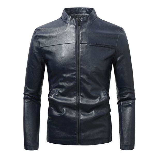 men's leather faux brand autumn winter men's stand-up collar slim-fit faux leather coat large-size blue handsome street -selling j, Black
men's leather faux brand autumn winter men's stand-up collar slim-fit faux leather coat large-size blue handsome street -selling j, Black