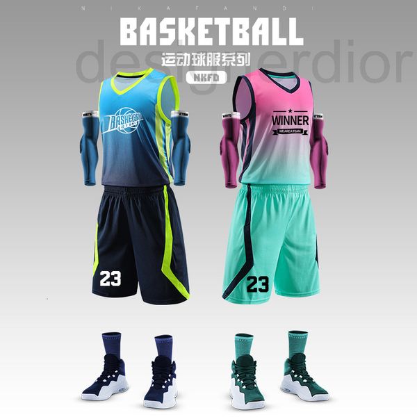 basketball sets designer suit men's lettering gradient sports training female student competition team group purchase jersey loose vest, Black;red
basketball sets designer suit men's lettering gradient sports training female student competition team group purchase jersey loose vest, Black;red
