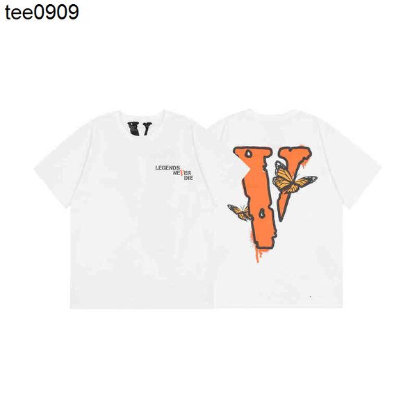 summer fashion brand butterfly big v letter printed men's and women's short sleeve t-shirt, White;black
summer fashion brand butterfly big v letter printed men's and women's short sleeve t-shirt, White;black