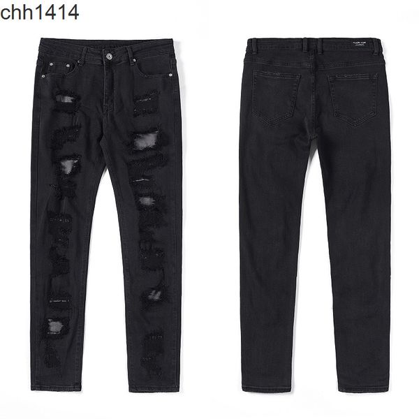 american leisure trend street big damage worn jeans ins high street black slim leggings, Blue
american leisure trend street big damage worn jeans ins high street black slim leggings, Blue