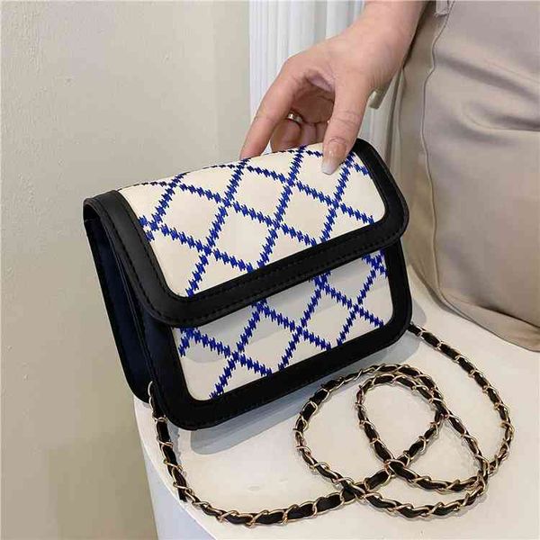 2022 new splicing portable women's bag fashion single shoulder simple messenger small square purses outlet
2022 new splicing portable women's bag fashion single shoulder simple messenger small square purses outlet