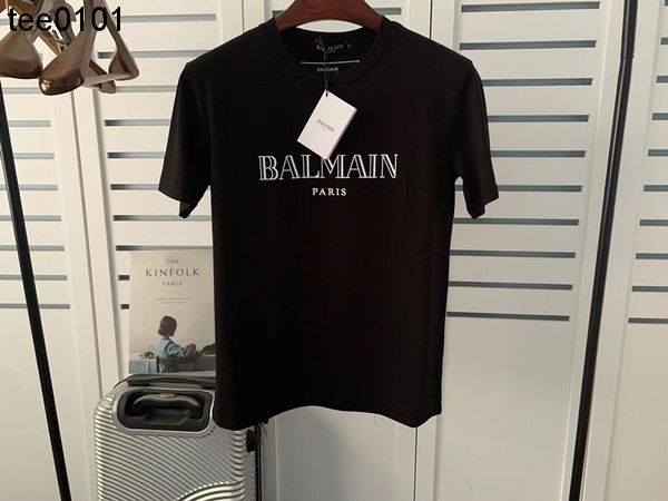 fashion brand spring and summer new balman loose pullover short sleeve gilded letter cotton couple t-shirt, White
fashion brand spring and summer new balman loose pullover short sleeve gilded letter cotton couple t-shirt, White
