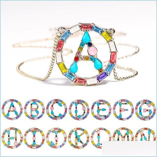 pendant necklaces exquisite alphabet women necklace round crystal colorf 26 english letter pendant name fashion jewelry1 drop deliver dhcx7, Silver
pendant necklaces exquisite alphabet women necklace round crystal colorf 26 english letter pendant name fashion jewelry1 drop deliver dhcx7, Silver