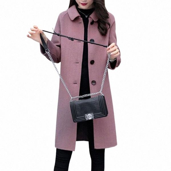 women's wool & blends women's wool & blends women coat spring autumn long woolen single breasted solid slim elegant female winter, Black
women's wool & blends women's wool & blends women coat spring autumn long woolen single breasted solid slim elegant female winter, Black