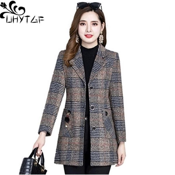 women's wool blends uhytgf 5xl loose size jacket womens fashion plaid autumn winter woolen coat women casual female coats abrigos mujer, Black
women's wool blends uhytgf 5xl loose size jacket womens fashion plaid autumn winter woolen coat women casual female coats abrigos mujer, Black