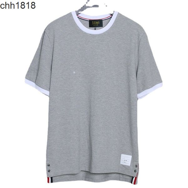 straight 2021 new fashion brand tb classic short sleeve t-shirt men's bead ground mesh cotton round neck t-shirt, White
straight 2021 new fashion brand tb classic short sleeve t-shirt men's bead ground mesh cotton round neck t-shirt, White