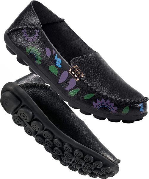 black loafers for women casual slip on driving shoes comfortable moccasins leather floral print outdoor walking flats shoes
black loafers for women casual slip on driving shoes comfortable moccasins leather floral print outdoor walking flats shoes