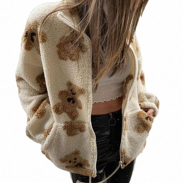 women's jackets women's jackets women cartoon bear print coat loose fit long sleeve lapel neck autumn winter printed thick warm o, Black;brown
women's jackets women's jackets women cartoon bear print coat loose fit long sleeve lapel neck autumn winter printed thick warm o, Black;brown