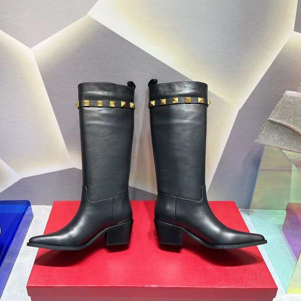 women motorycle booties belt strap metal shark boot lock flat heel knee high boots woman genuine leather boats mujer, Black
women motorycle booties belt strap metal shark boot lock flat heel knee high boots woman genuine leather boats mujer, Black