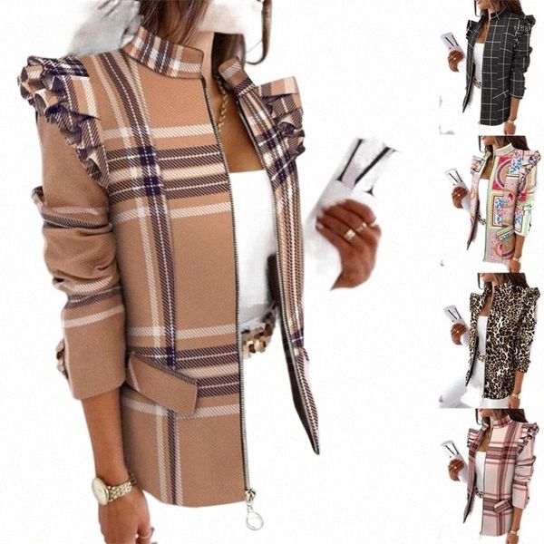 women's jackets women's jackets blazers women coat long sleeve open stitch plaid tailored collar print female office lady ruffles, Black;brown
women's jackets women's jackets blazers women coat long sleeve open stitch plaid tailored collar print female office lady ruffles, Black;brown