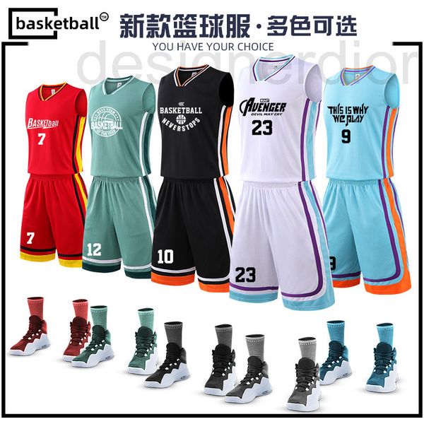 basketball sets designer suit men's group purchase match team children's sports training a set of women's summer vest student, Black;red
basketball sets designer suit men's group purchase match team children's sports training a set of women's summer vest student, Black;red