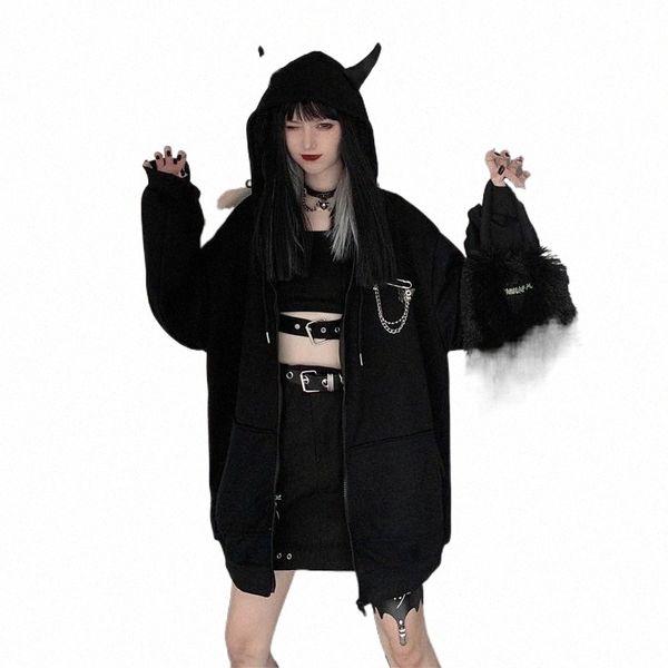 women's jackets women's jackets women harajuku punk gothic girls black devil horn hoodies sweatshirt hooded japanese hip plus size, Black;brown
women's jackets women's jackets women harajuku punk gothic girls black devil horn hoodies sweatshirt hooded japanese hip plus size, Black;brown