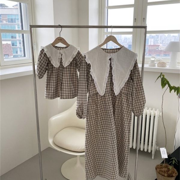 family matching outfits family matching clothes spring summer shirt plaid mother daughter longsleeved soft cotton dress women dress family, Blue
family matching outfits family matching clothes spring summer shirt plaid mother daughter longsleeved soft cotton dress women dress family, Blue