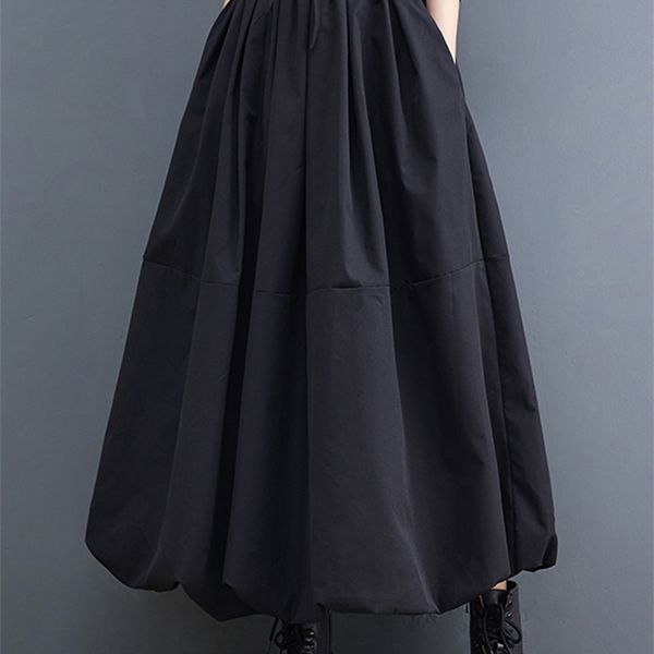 skirts black vintage high waist pleated skirt women plus size fashion drawstring loose casual midi clothes autumn winter 220913
skirts black vintage high waist pleated skirt women plus size fashion drawstring loose casual midi clothes autumn winter 220913