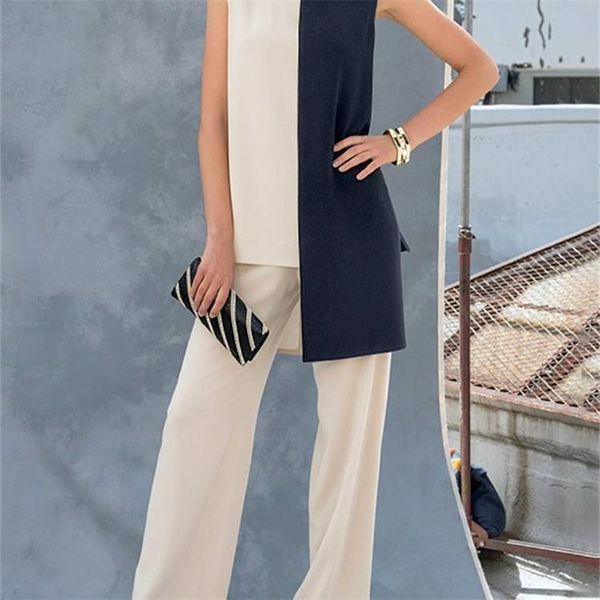 women's two piece pants zanzea fashion urban tracksuit 2pcs women summer sleeveless elegant patchwork pants suits casual matching sets, White
women's two piece pants zanzea fashion urban tracksuit 2pcs women summer sleeveless elegant patchwork pants suits casual matching sets, White