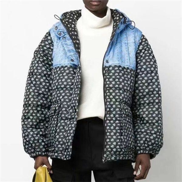 womens down parkas winter products detachable sleeves fluffy jacket temperament black and blue stitching printed down women 220912
womens down parkas winter products detachable sleeves fluffy jacket temperament black and blue stitching printed down women 220912