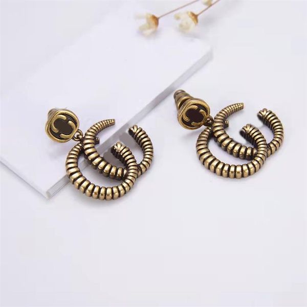 2021 new retro old metal thread charm earrings aretes orecchini ladies fashion jewelry208h, Golden
2021 new retro old metal thread charm earrings aretes orecchini ladies fashion jewelry208h, Golden