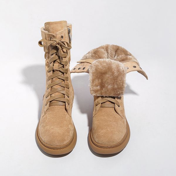 boots women ladies snow winter women s warm plush flat woman suede female lace up comfort shoes casual footwear 220913, Black
boots women ladies snow winter women s warm plush flat woman suede female lace up comfort shoes casual footwear 220913, Black