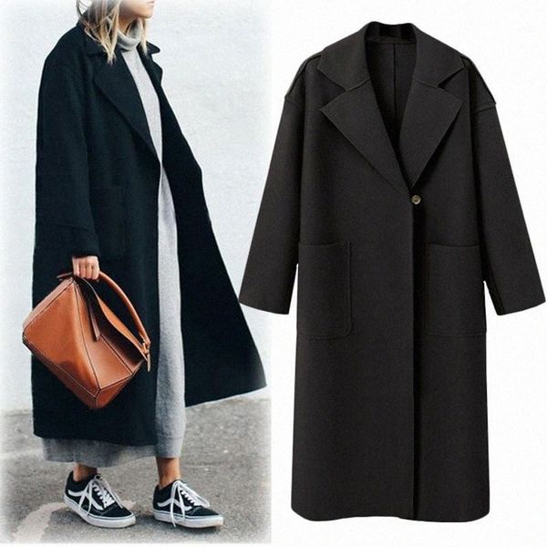 women's wool & blends women's wool & blends autumn winter coat women 2022 casual vintage solid long sleeve thick coats female eleg, Black
women's wool & blends women's wool & blends autumn winter coat women 2022 casual vintage solid long sleeve thick coats female eleg, Black