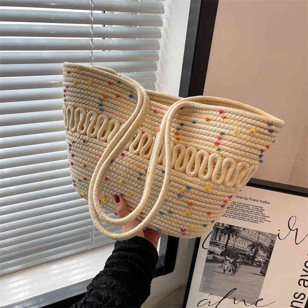 straw bag women's 2022 new fashion versatile woven portable beach large capacity shoulder handbags
straw bag women's 2022 new fashion versatile woven portable beach large capacity shoulder handbags