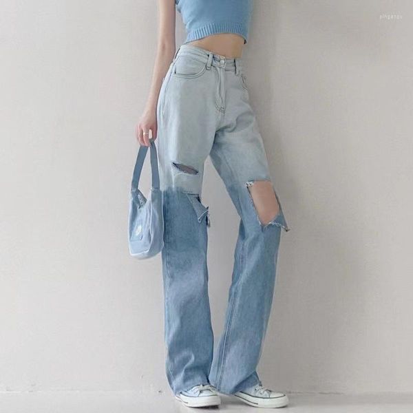women's pants women's capris 2022 y2k high waist ripped jeans hip hop loose women vintage female torn trousers streetwear, Blue
women's pants women's capris 2022 y2k high waist ripped jeans hip hop loose women vintage female torn trousers streetwear, Blue