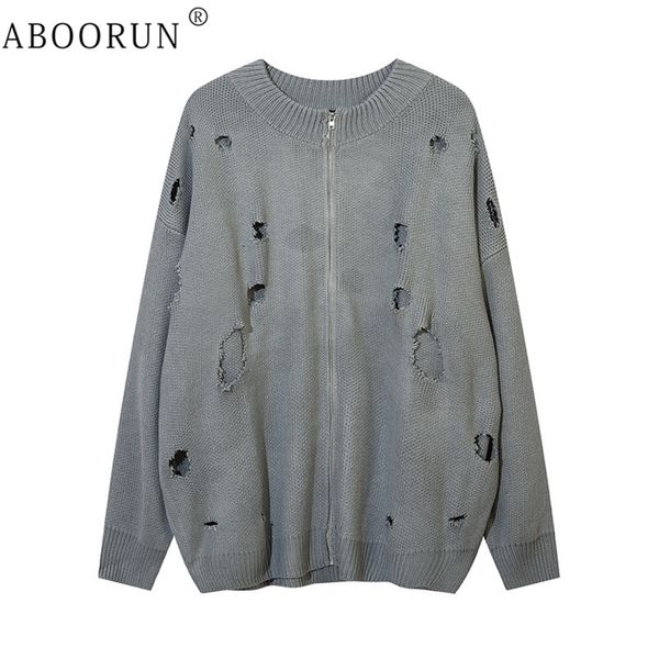 mens sweaters aboorun men hi street streetwear broken hole zipper cardigan knitwear hip hop oversize coats 220912, White;black
mens sweaters aboorun men hi street streetwear broken hole zipper cardigan knitwear hip hop oversize coats 220912, White;black