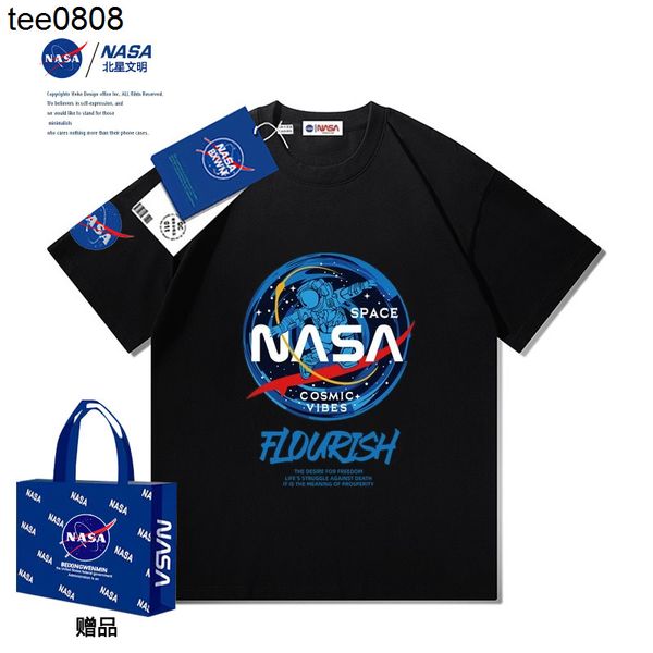 nasa's new tee summer cartoon pink bear couple cotton short sleeve men and women alike, White
nasa's new tee summer cartoon pink bear couple cotton short sleeve men and women alike, White