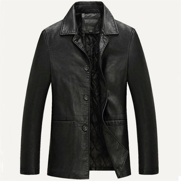 men's leather faux jacket men soft pu male business casual coats man jaqueta masculinas inverno couro large size xxxl 4xl 220913, Black
men's leather faux jacket men soft pu male business casual coats man jaqueta masculinas inverno couro large size xxxl 4xl 220913, Black
