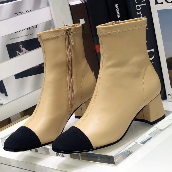 fashion women's martin boots luxury designer leather high heels pointed toe booties sheepskin stitching flat outdoor warm rubber outsol, Black
fashion women's martin boots luxury designer leather high heels pointed toe booties sheepskin stitching flat outdoor warm rubber outsol, Black