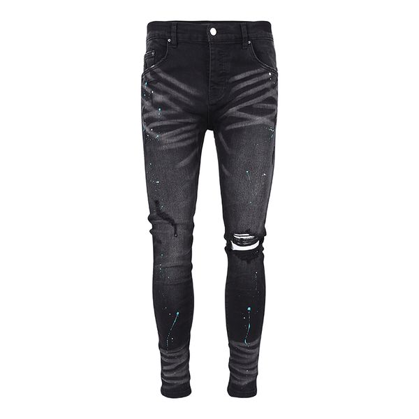 new men's fashion jeans designer style printed frayed craft jeans pants, Blue
new men's fashion jeans designer style printed frayed craft jeans pants, Blue