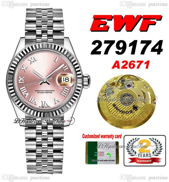 ewf 28mm 278271 eta a2671 automatic ladies watch fluted bezel pink dial silver roman markers jubileesteel bracelet super edition womens same, Slivery;brown
ewf 28mm 278271 eta a2671 automatic ladies watch fluted bezel pink dial silver roman markers jubileesteel bracelet super edition womens same, Slivery;brown