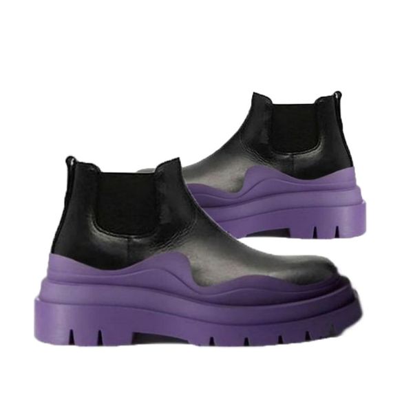 women bottega purple soles boots hipster luxury man tire leather chelsea booties men platform chunky shoes lady low knight high-boots design, Black
women bottega purple soles boots hipster luxury man tire leather chelsea booties men platform chunky shoes lady low knight high-boots design, Black