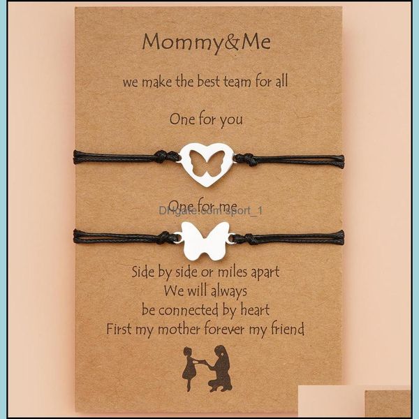 charm bracelets mothers day card bracelet creative stainless steel hollow butterfly hand rope drop delivery 2021 jewelry bracel sport1 dhems, Golden;silver
charm bracelets mothers day card bracelet creative stainless steel hollow butterfly hand rope drop delivery 2021 jewelry bracel sport1 dhems, Golden;silver