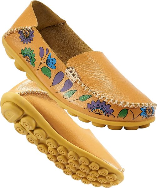 yellow women casual slip on driving shoes comfortable moccasins leather floral print outdoor walking flats shoes
yellow women casual slip on driving shoes comfortable moccasins leather floral print outdoor walking flats shoes