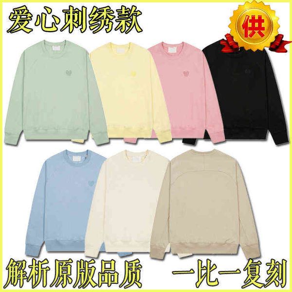 women's blouses & shirts 2022s love embroidered round neck raglan sweater macarons autumn and male female leisure loose, Black
women's blouses & shirts 2022s love embroidered round neck raglan sweater macarons autumn and male female leisure loose, Black
