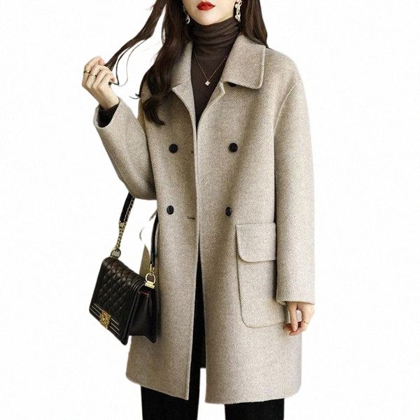 women's wool & blends women's wool & blends double-sided woolen coat outerwear female 2022 thickened korean style slimming woman w, Black
women's wool & blends women's wool & blends double-sided woolen coat outerwear female 2022 thickened korean style slimming woman w, Black