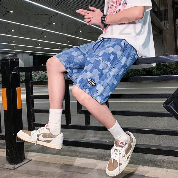 men's shorts designer denim summer fashion brand ins high street 5-point pants loose wearing breeches design sense printed tdgs, White;black
men's shorts designer denim summer fashion brand ins high street 5-point pants loose wearing breeches design sense printed tdgs, White;black